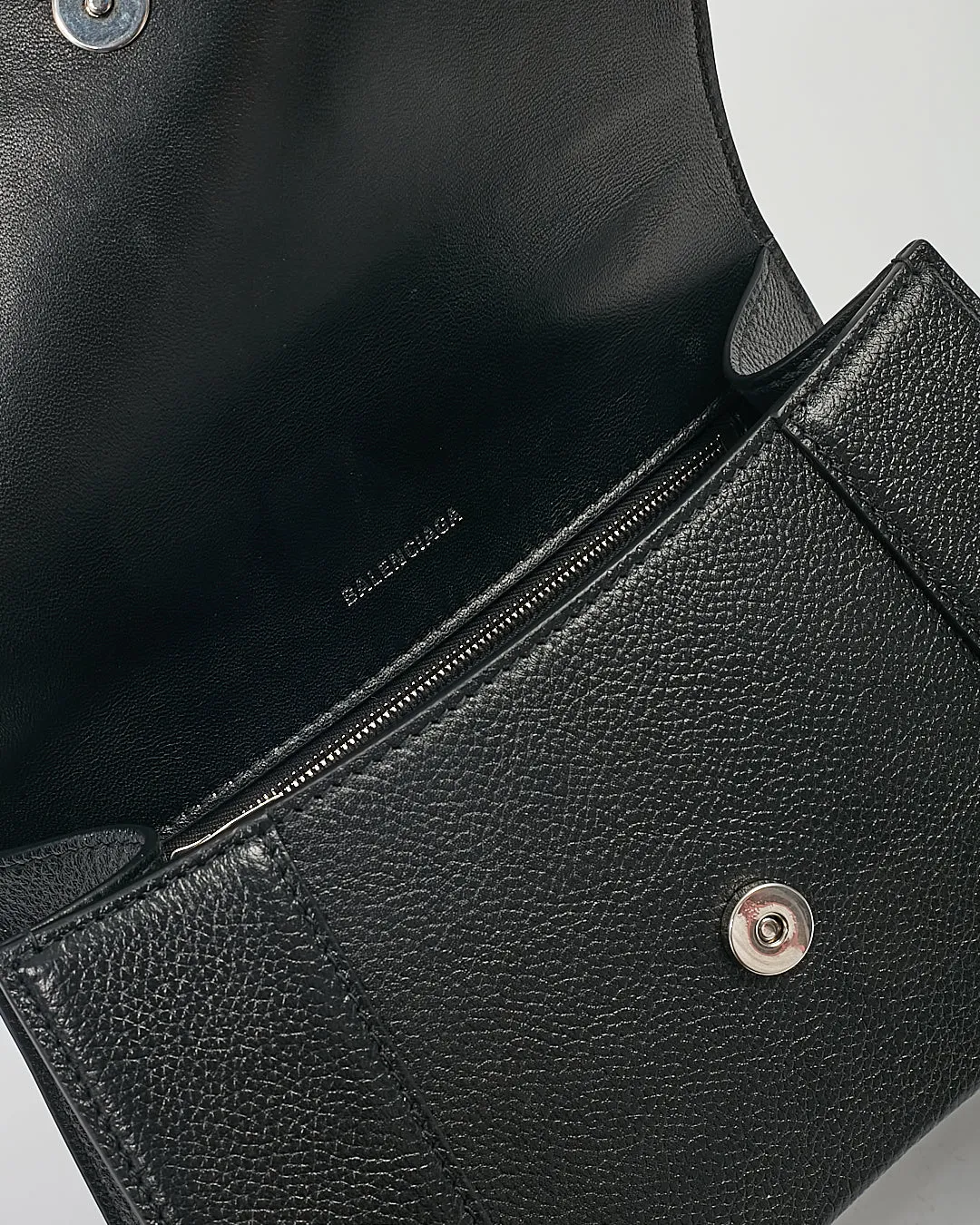 Balenciaga Black Grained Leather Hourglass XS Handbag Box