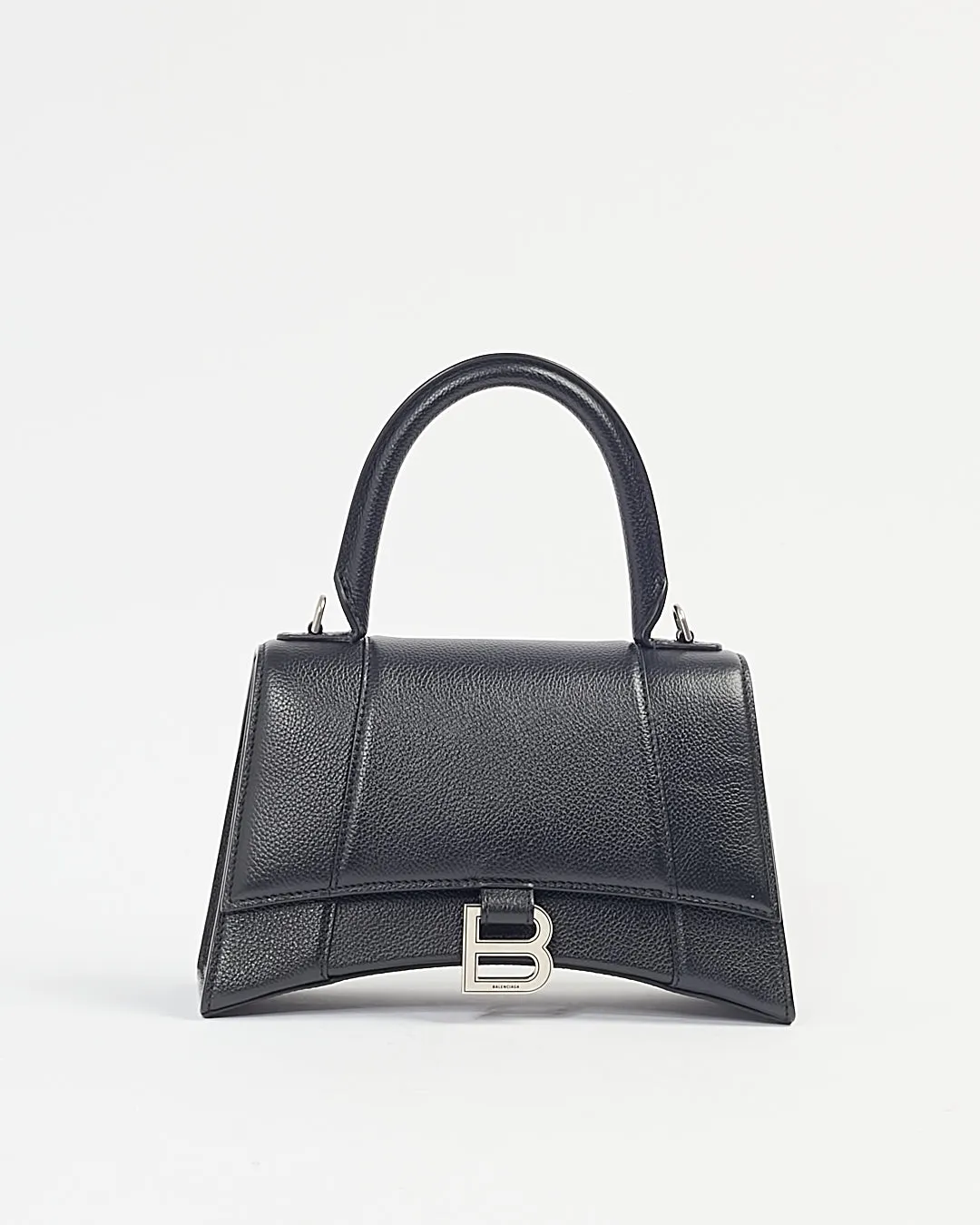 Balenciaga Black Grained Leather Hourglass XS Handbag Box