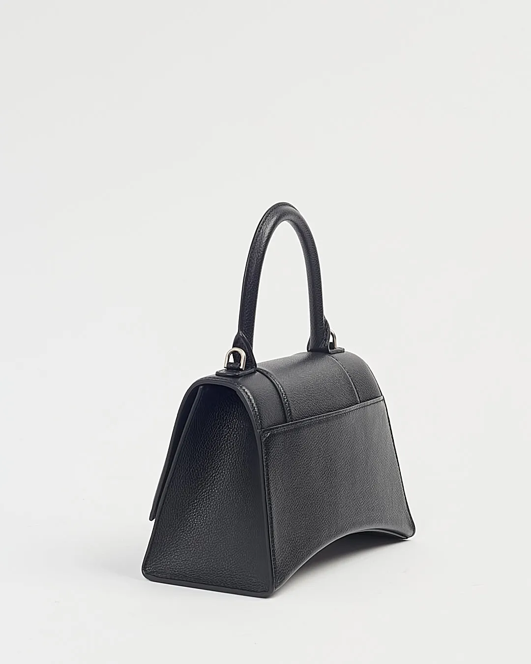 Balenciaga Black Grained Leather Hourglass XS Handbag Box
