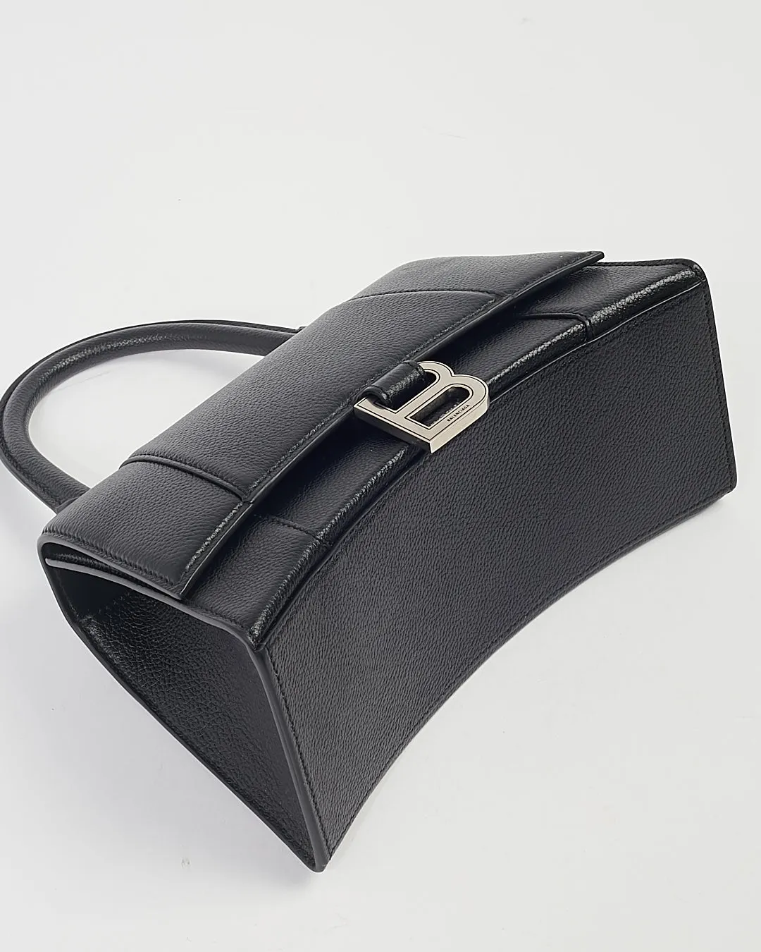 Balenciaga Black Grained Leather Hourglass XS Handbag Box