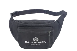 BALENCIAGA EXPLORER BUMBAG BLACK CANVAS NO DUST COVER