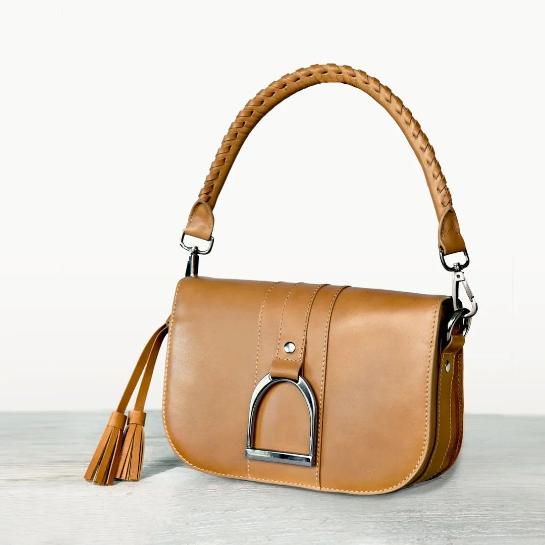 Baseball Stitch - Italian Leather Camel Strap