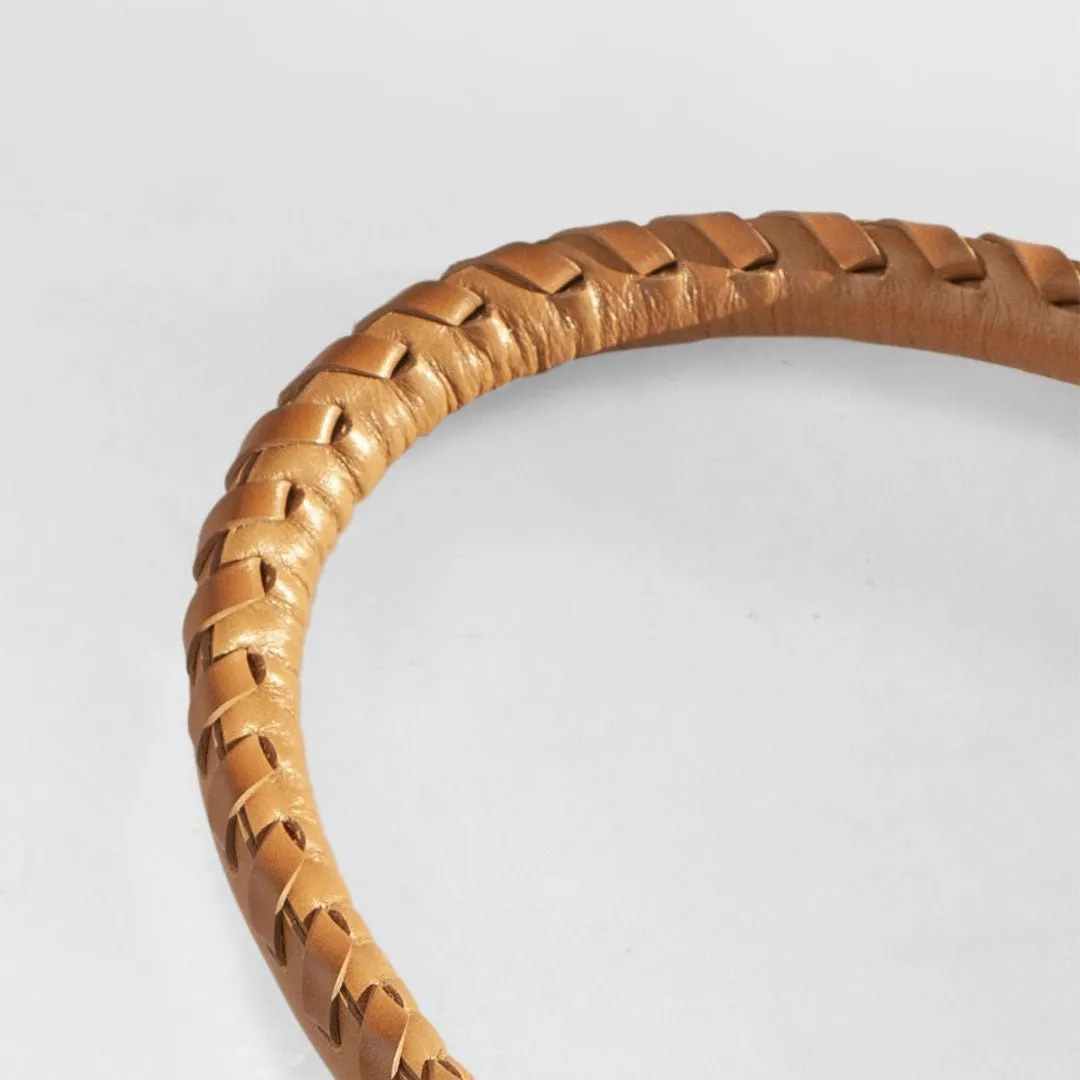 Baseball Stitch - Italian Leather Camel Strap