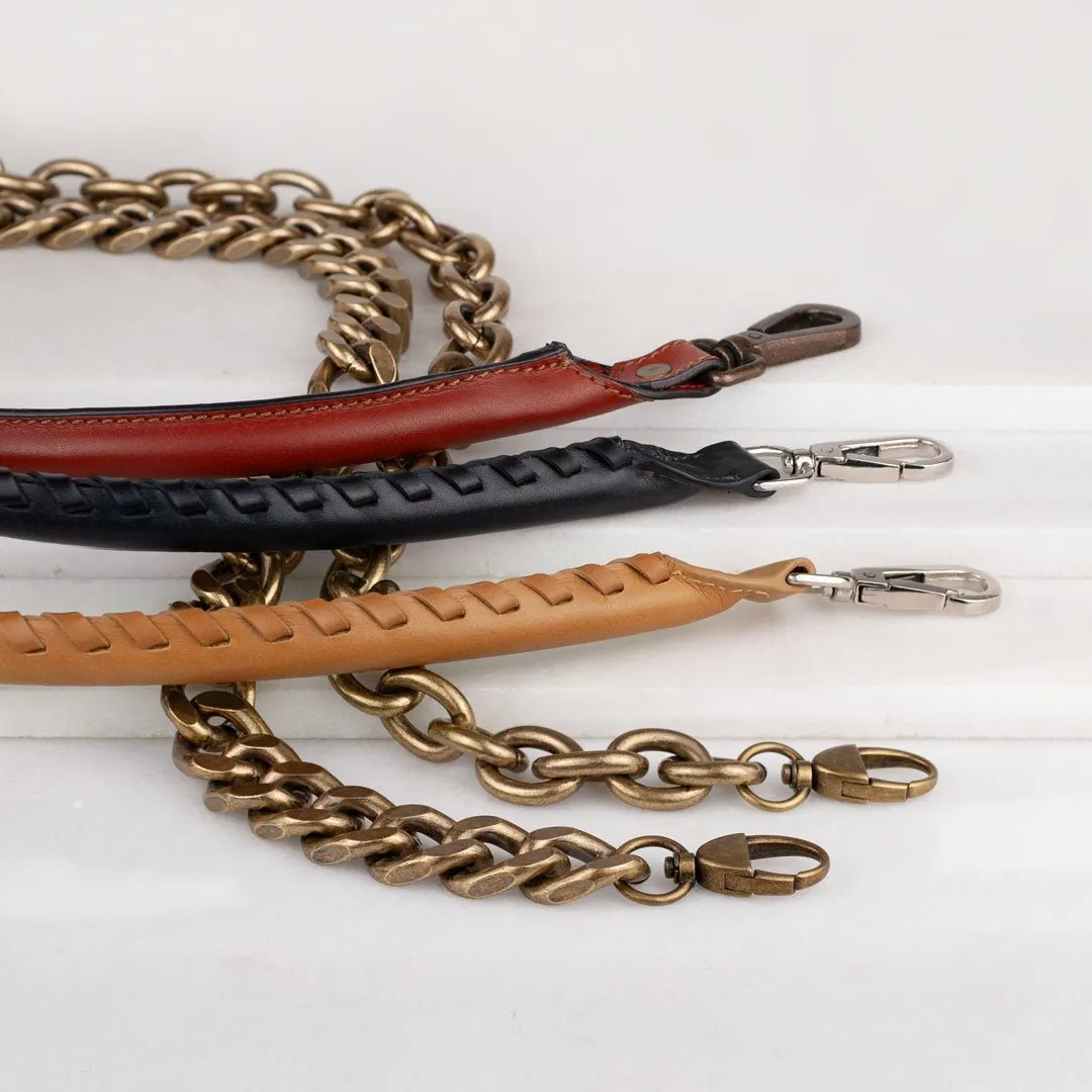 Baseball Stitch - Italian Leather Camel Strap