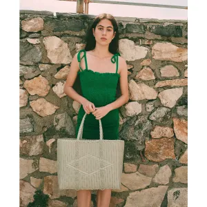 Basket Large in Blue Palm