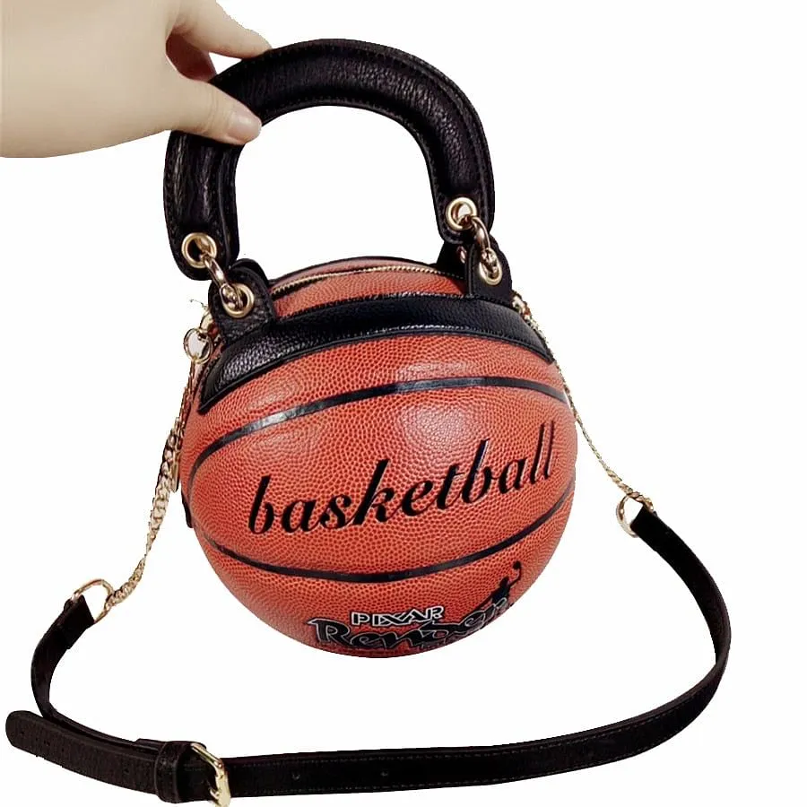 Basketball Shaped Messenger Bag Women, Bags Round Creative