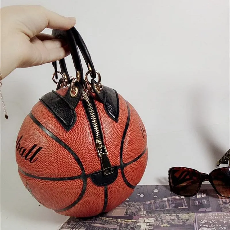 Basketball Shaped Messenger Bag Women, Bags Round Creative