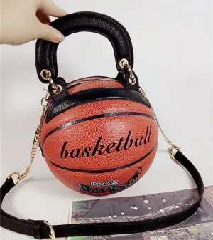 Basketball Shaped Messenger Bag Women, Bags Round Creative