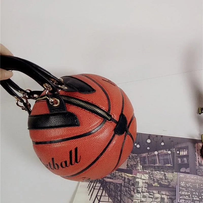 Basketball Shaped Messenger Bag Women, Bags Round Creative