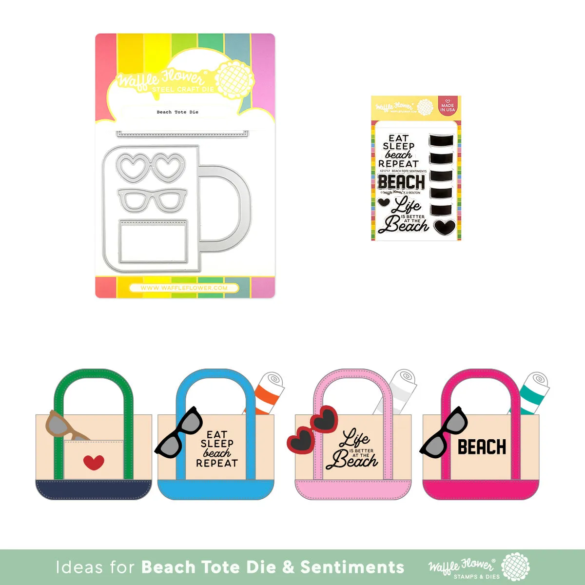Beach Tote Sentiments Stamp Set