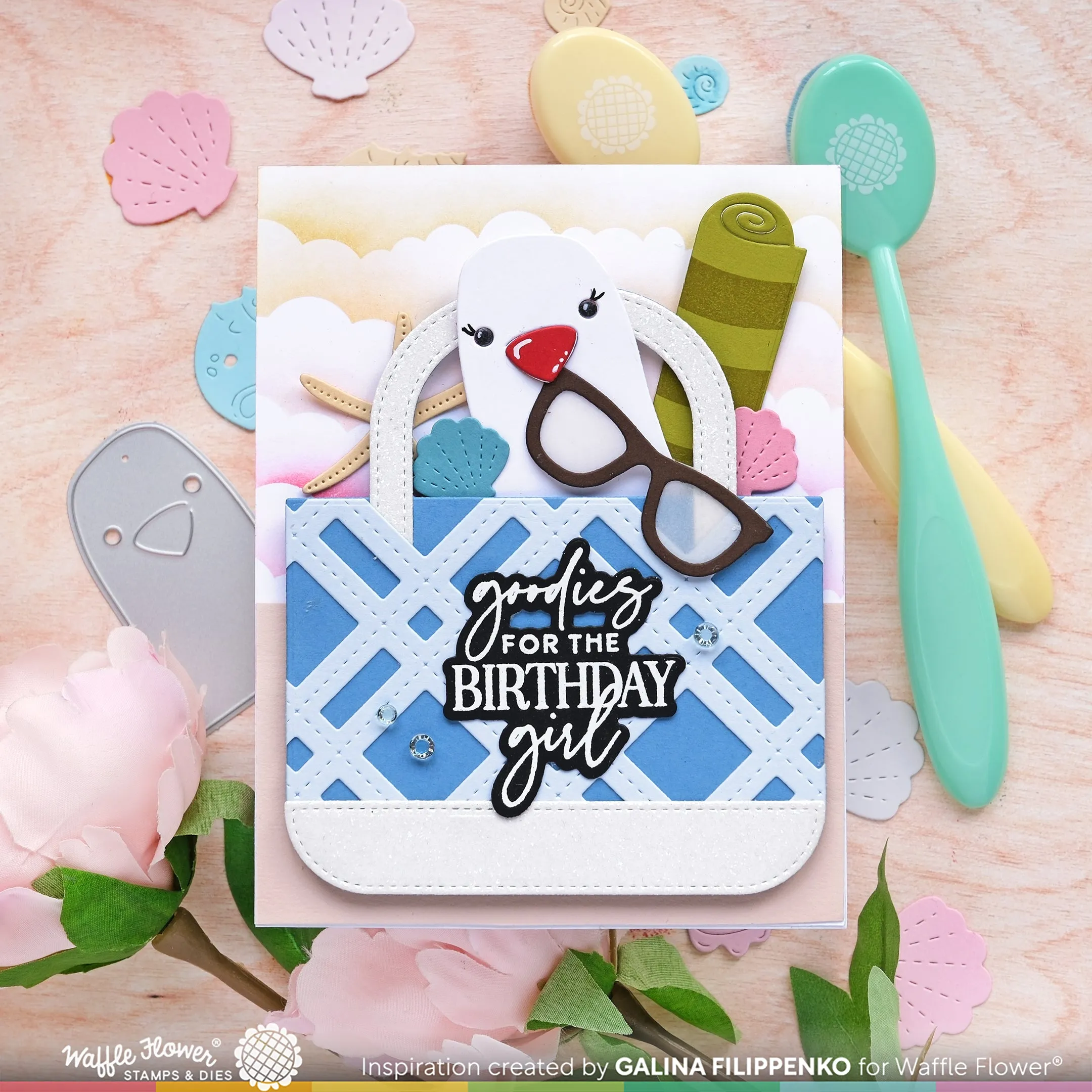 Beach Tote Sentiments Stamp Set