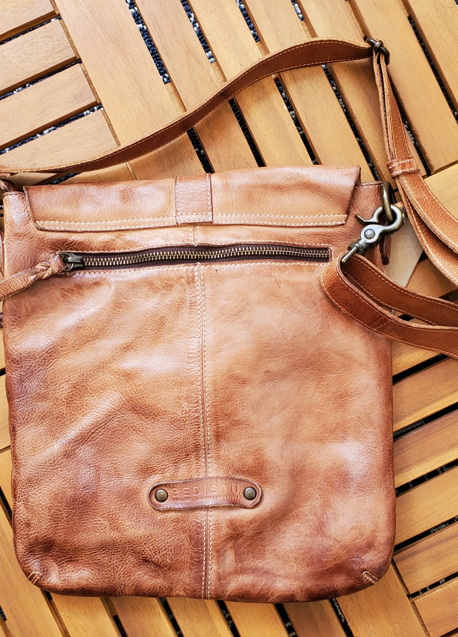 Bed Stu "Jack" Tan Rustic Leather Bag
