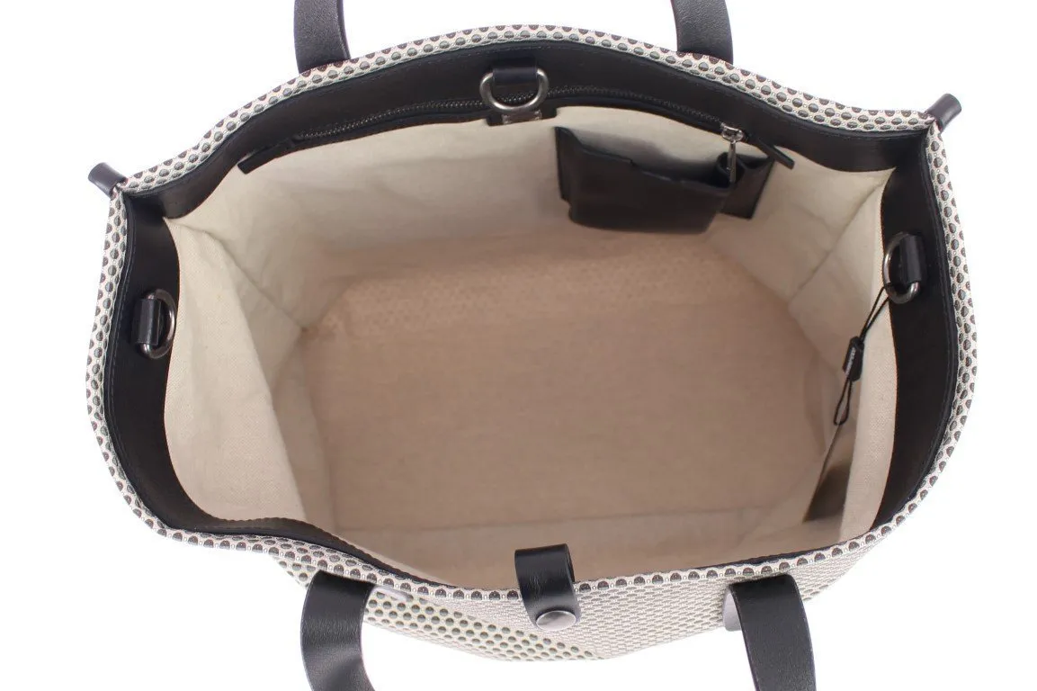 Beige cotton tote bag