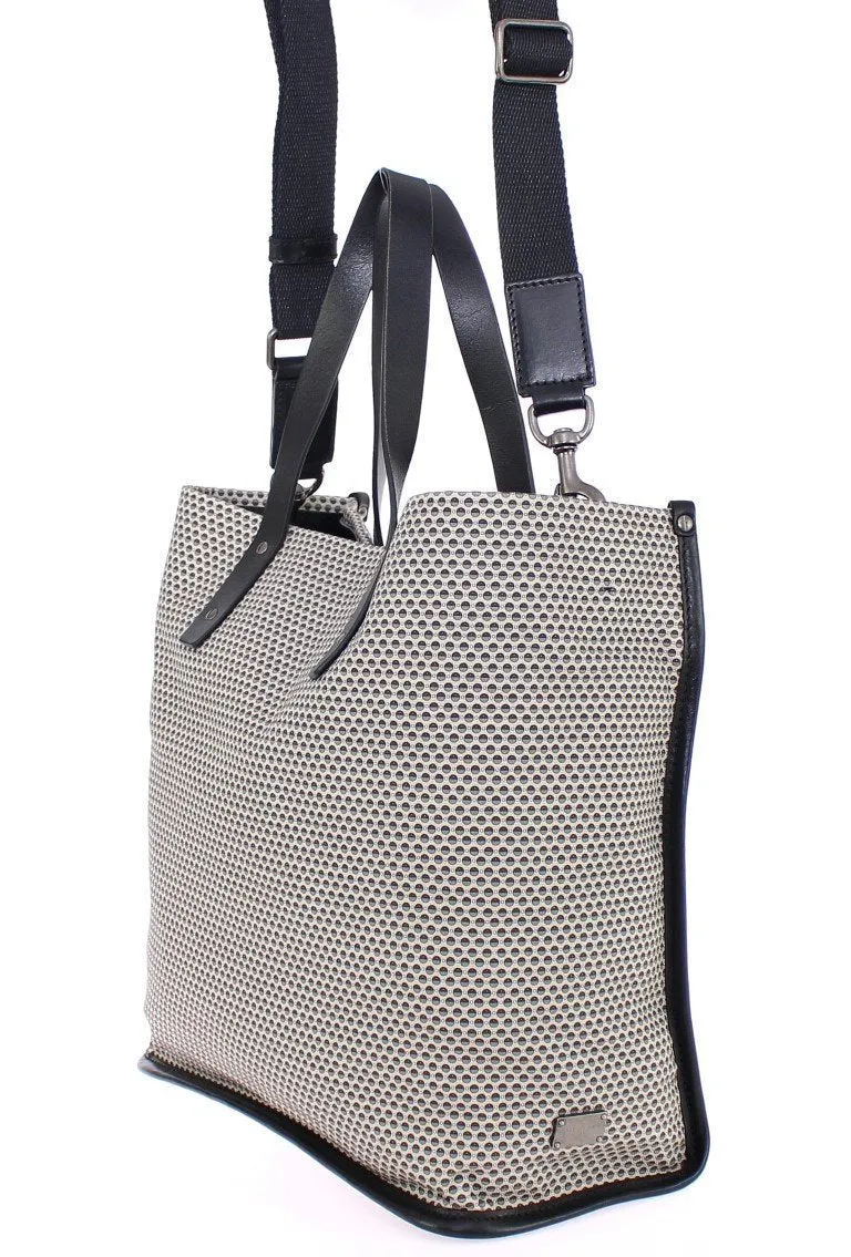 Beige cotton tote bag