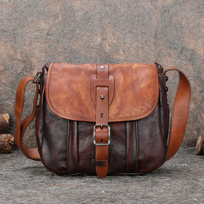 Best Leather Womens Shoulder Bag Vintage Best School Messenger Bag for Ladies