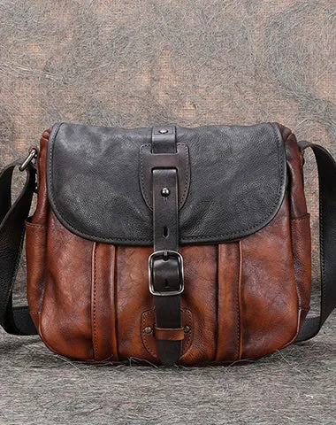 Best Leather Womens Shoulder Bag Vintage Best School Messenger Bag for Ladies