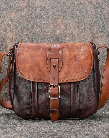 Best Leather Womens Shoulder Bag Vintage Best School Messenger Bag for Ladies