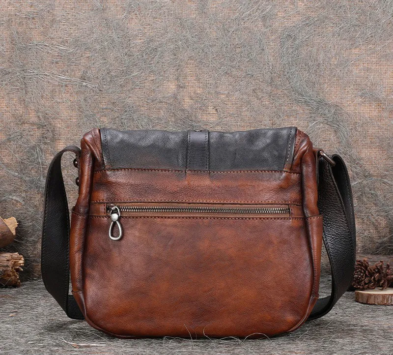 Best Leather Womens Shoulder Bag Vintage Best School Messenger Bag for Ladies