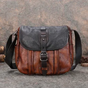 Best Leather Womens Shoulder Bag Vintage Best School Messenger Bag for Ladies