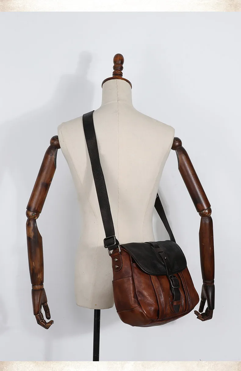 Best Leather Womens Shoulder Bag Vintage Best School Messenger Bag for Ladies