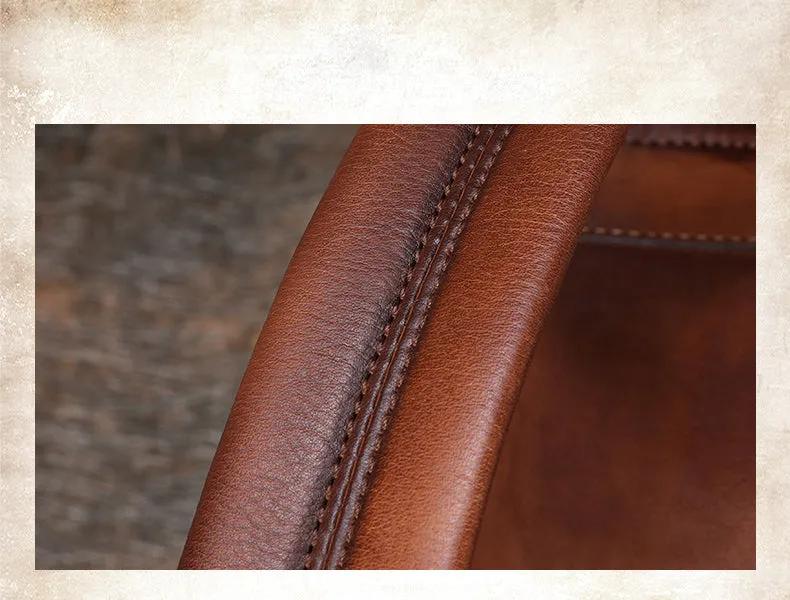Best Minimalist Leather Rucksack Bag Womens Vintage School Backpacks Leather Backpack Purse