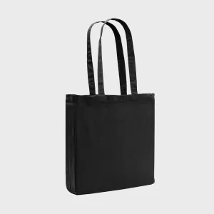 Black 8oz recycled canvas bag with gusset