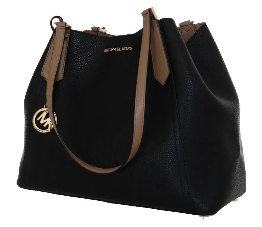 Black KIMBERLY Leather Shoulder Bag