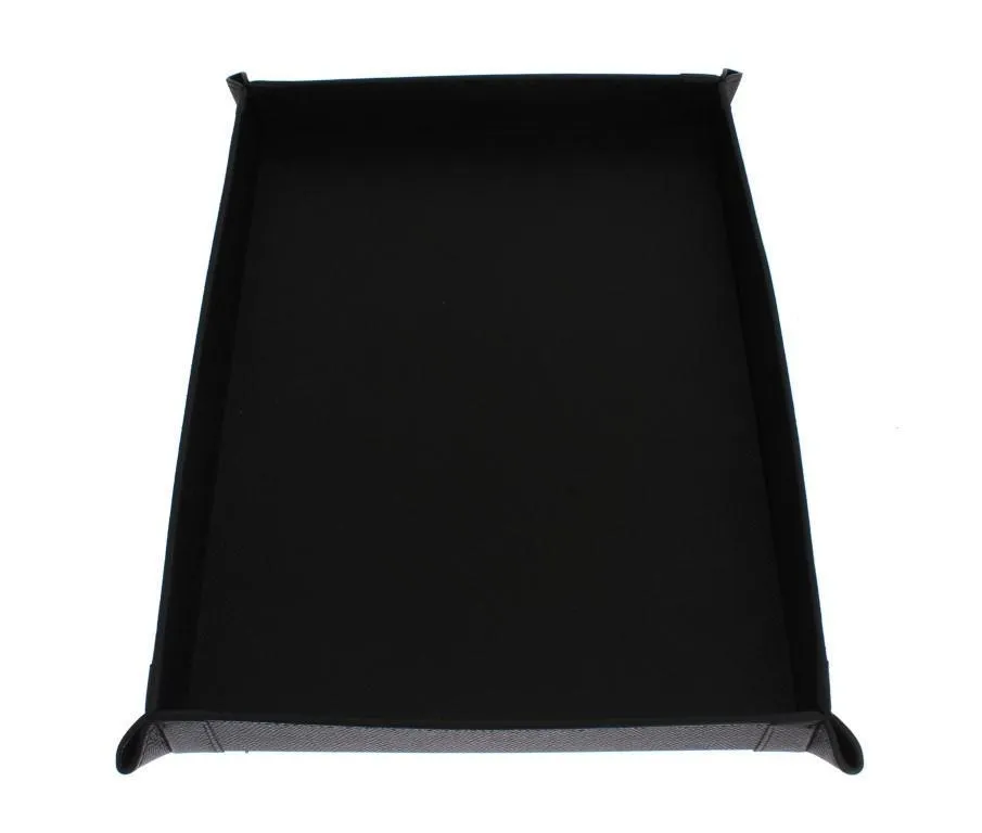 Black Leather Phone Tray, Catchall, Valet, Key, Wallet, Card, Tray, Plate