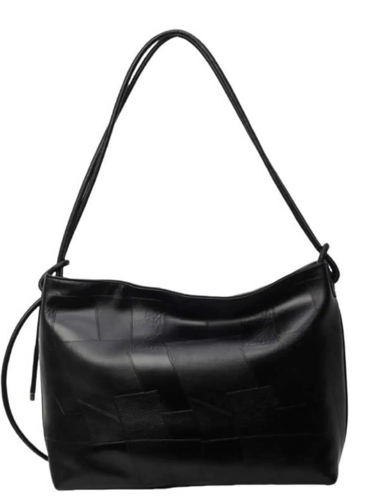 Black Leather Shoulder Bag