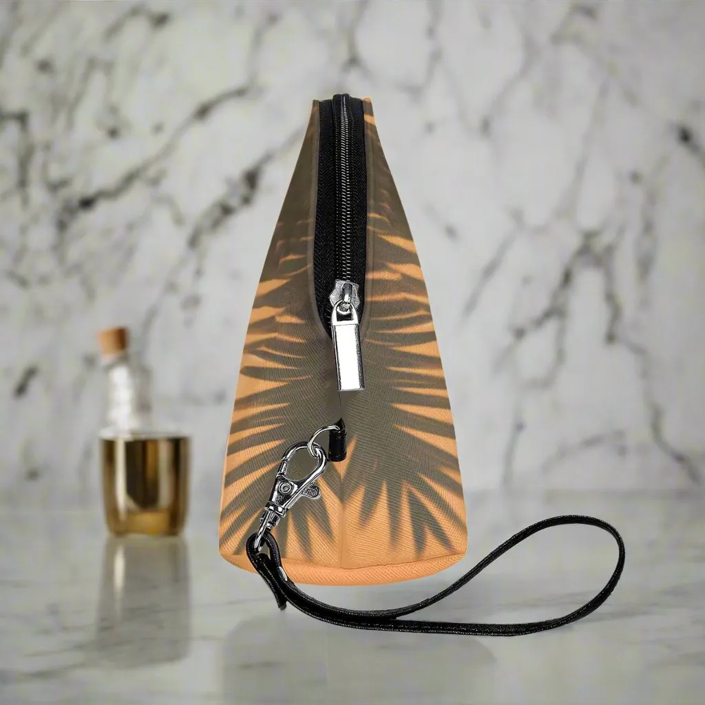 Black Lux Curved Cosmetic Bags