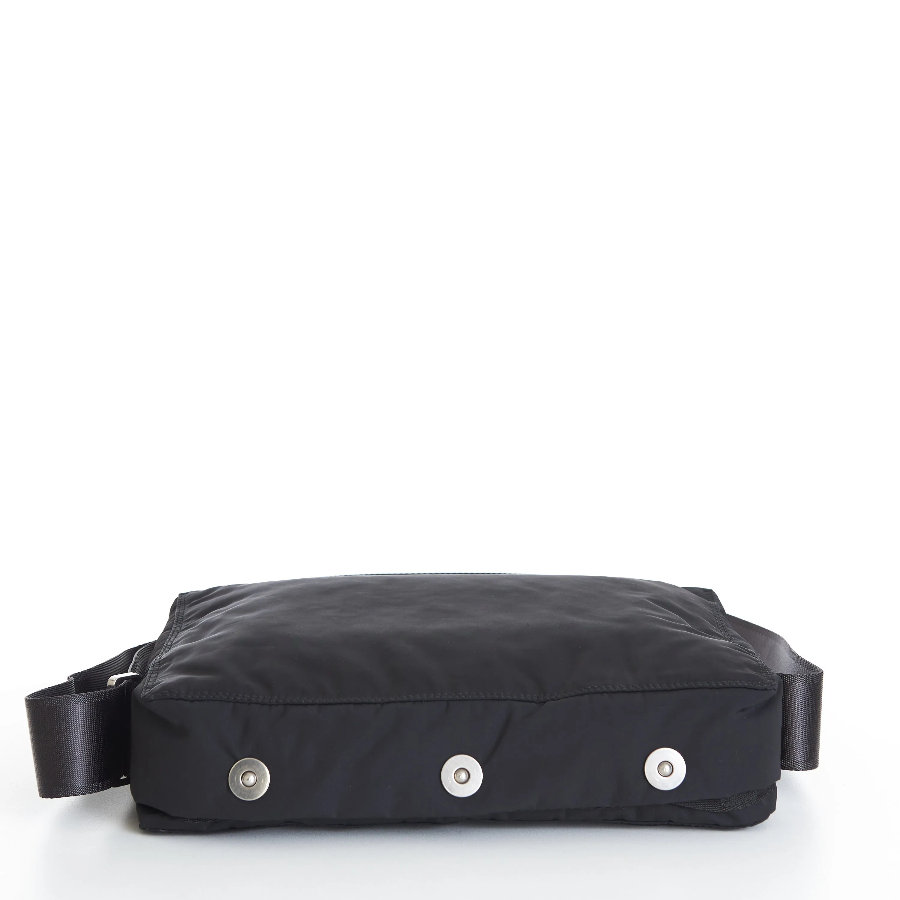 Black Nylon Messenger Bag