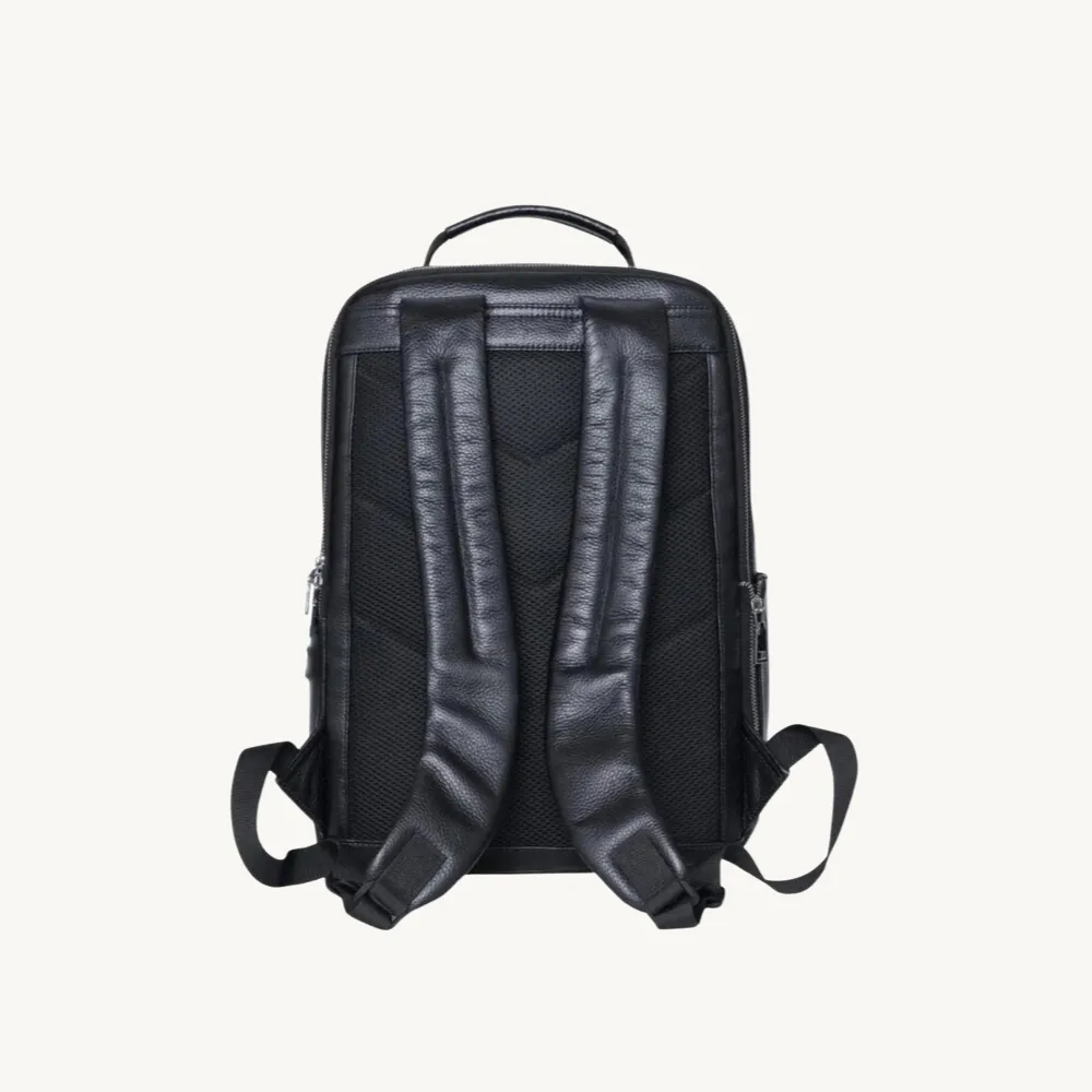 ﻿Black Prodigy Leather Backpack