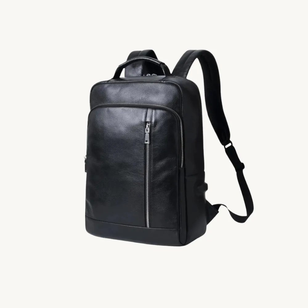 ﻿Black Prodigy Leather Backpack
