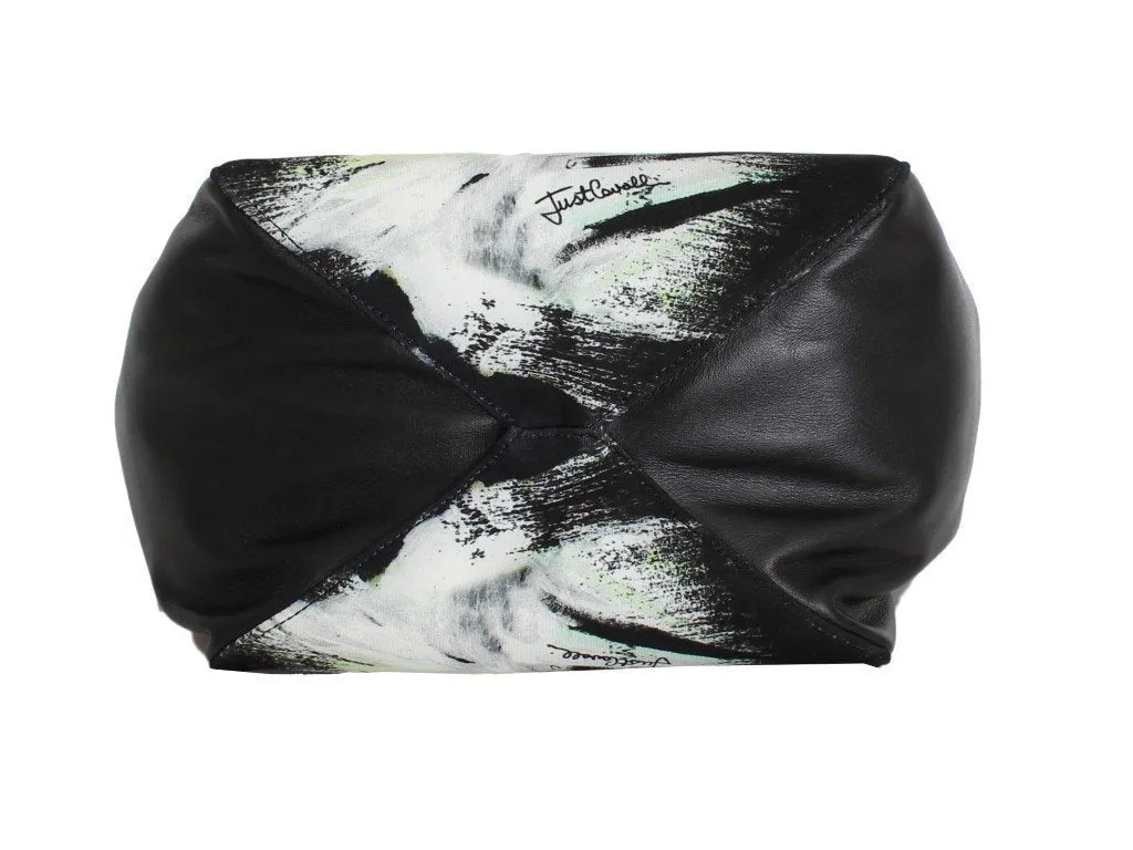 Black Tiger Print Hand Shoulder Shopping Tote Bag