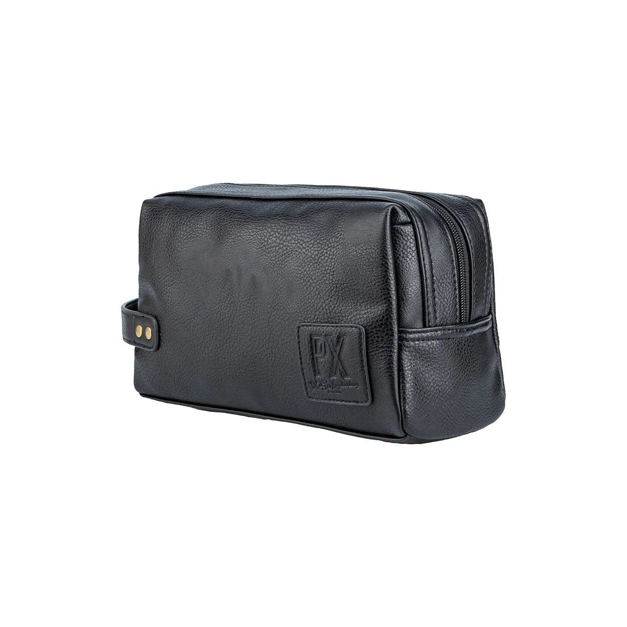 Black Vegan Leather Dopp Kit