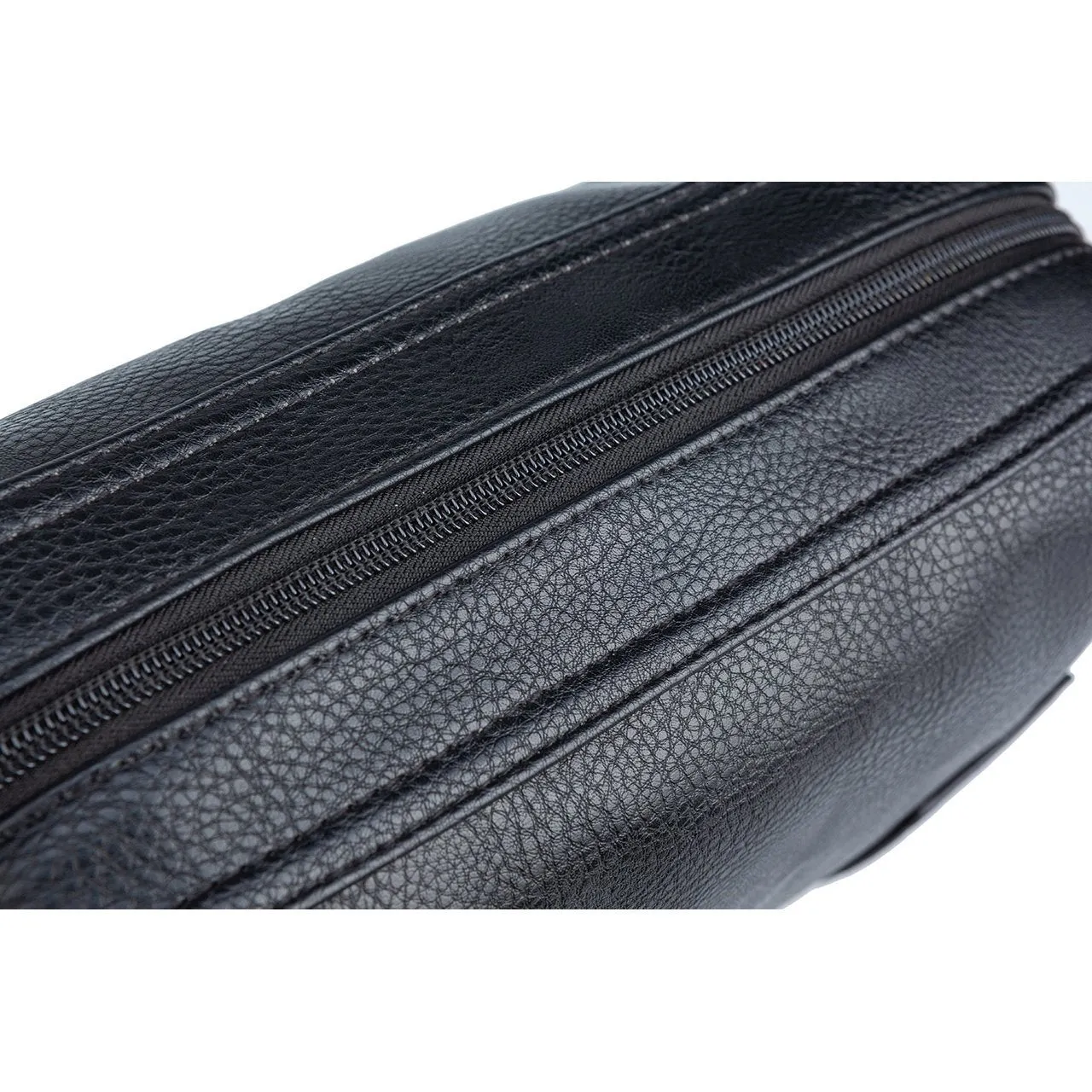 Black Vegan Leather Dopp Kit