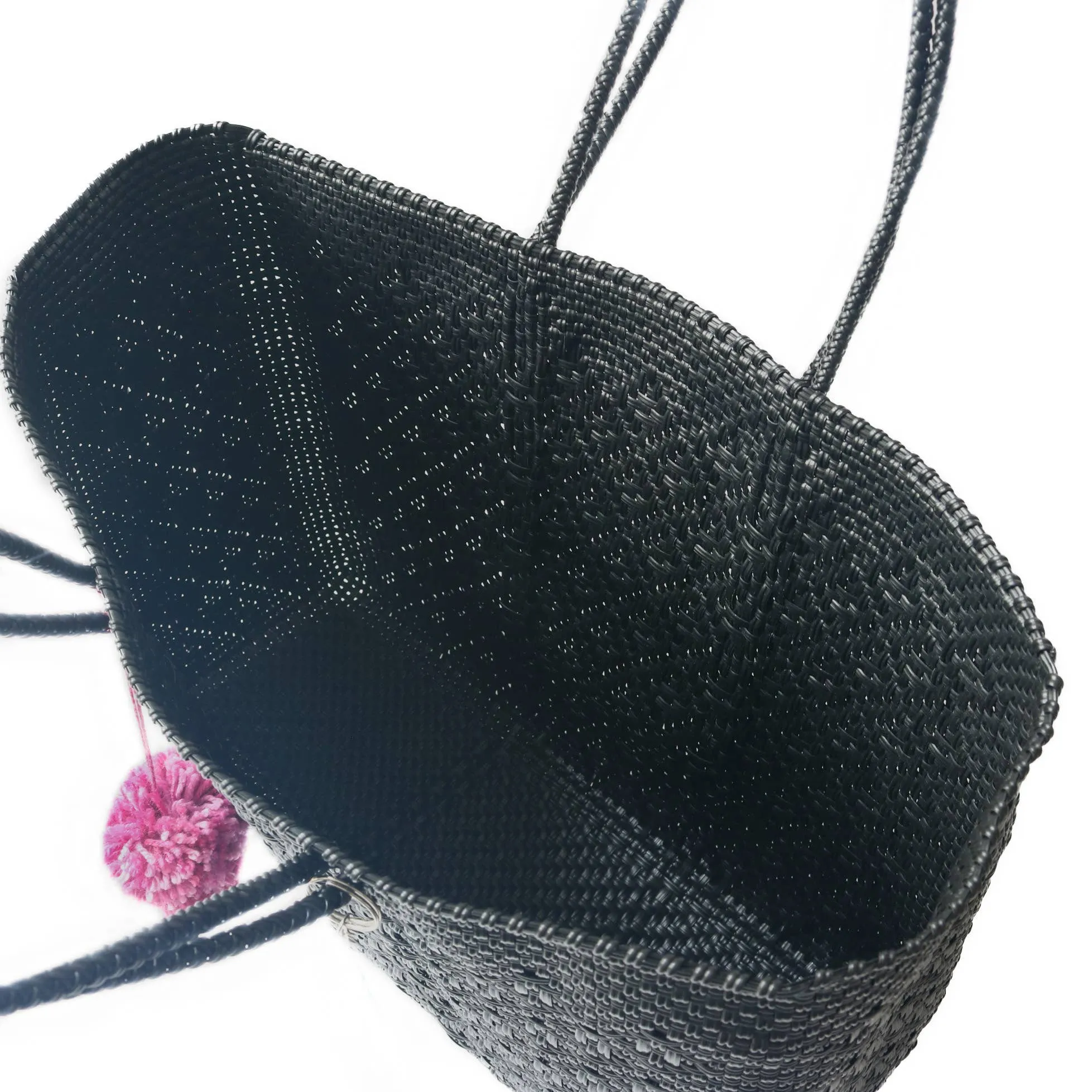 Black Woven | Super Tote