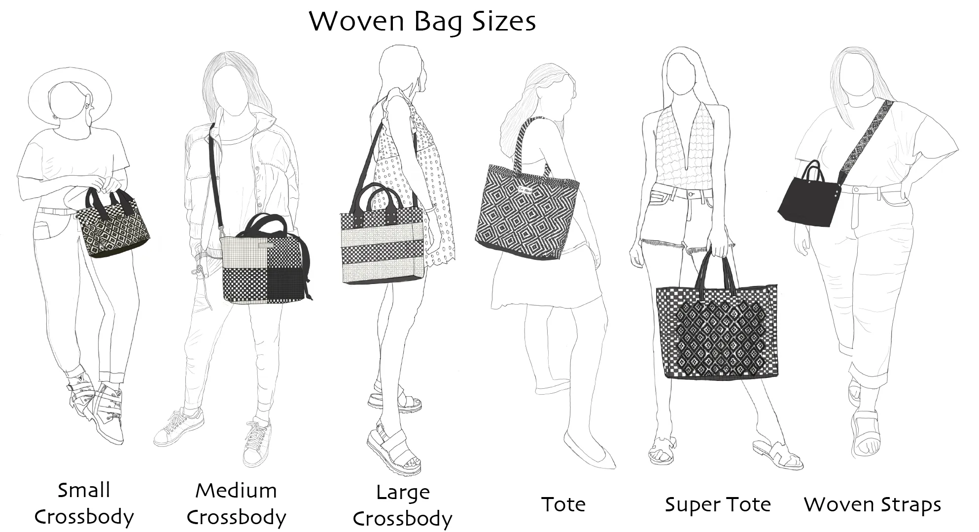 Black Woven | Super Tote