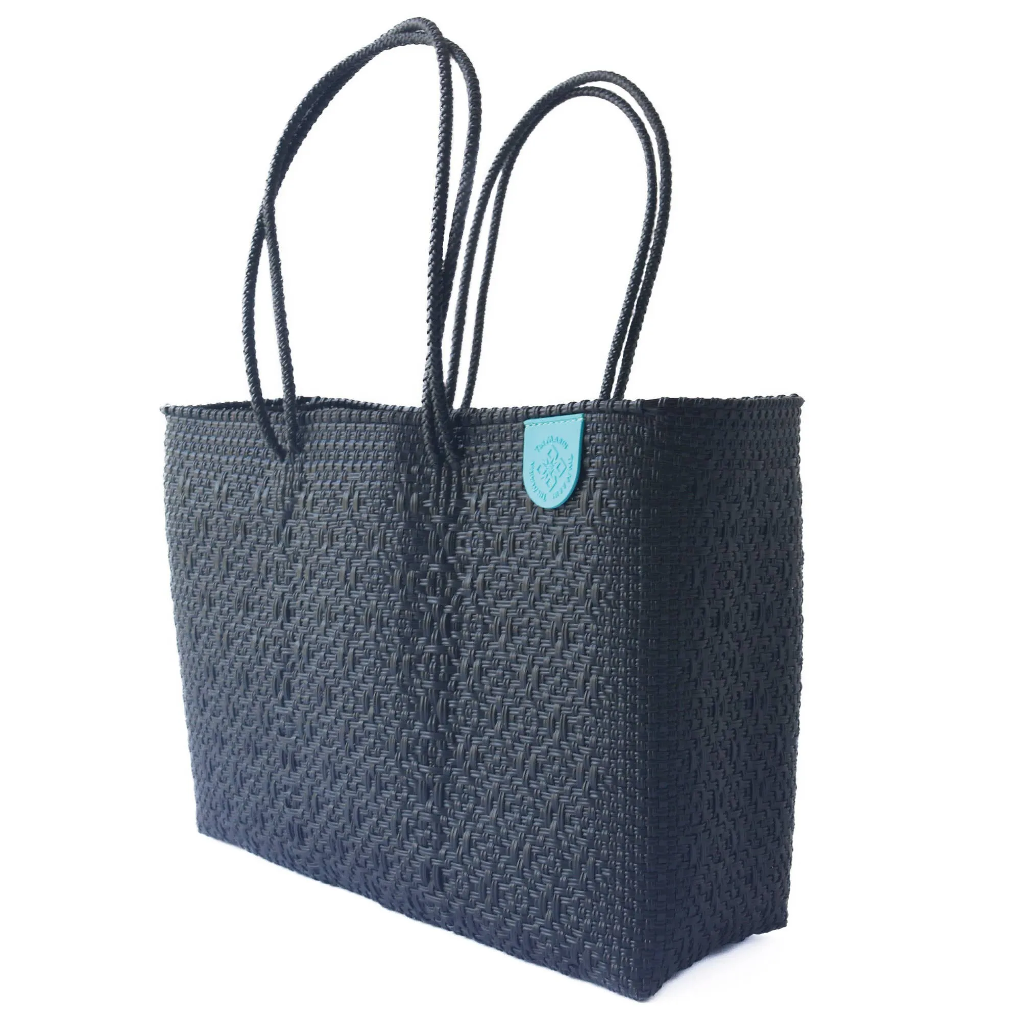 Black Woven | Super Tote