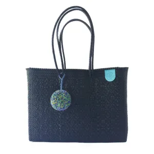 Black Woven | Super Tote