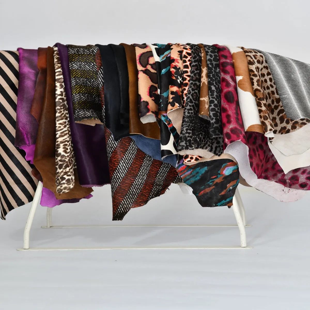 Black&Orange Animal Print Ponyskin