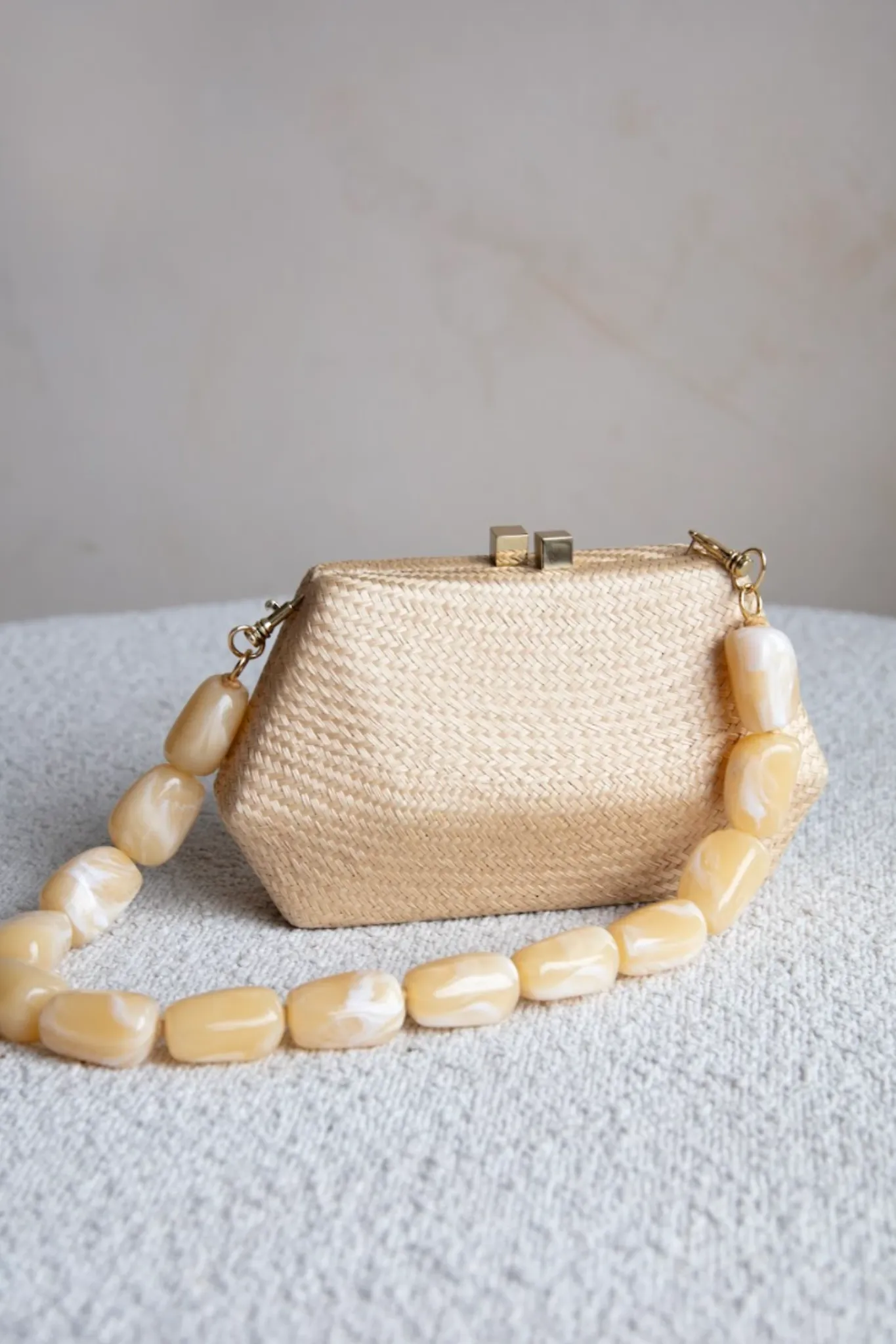 Blanca Woven Clutch by Serpui - RENTAL