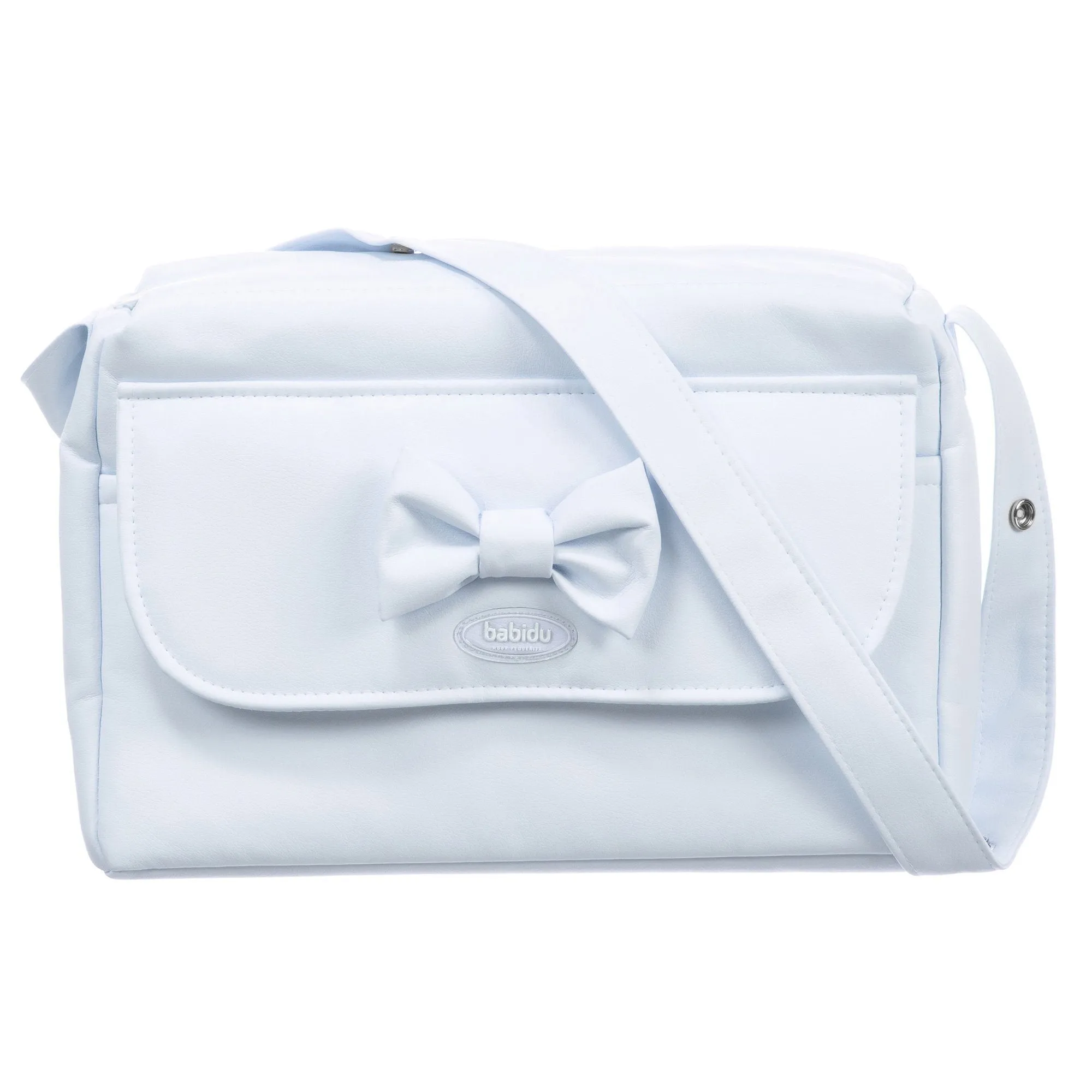 Blue Bow Changing Bag