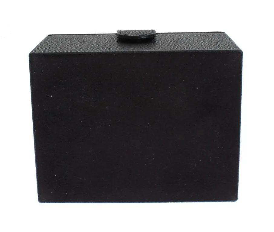 Blue Leather Unisex Two Watch Case Cover Box Storage