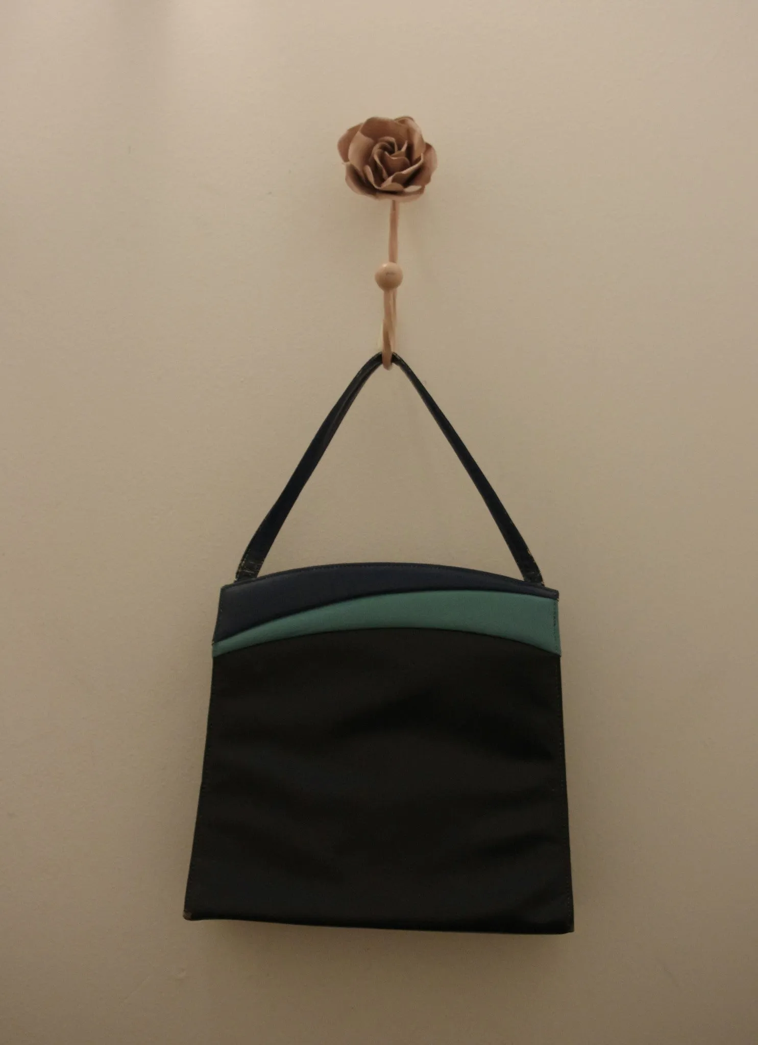 Blue Wave 60s Structured Vintage Bag