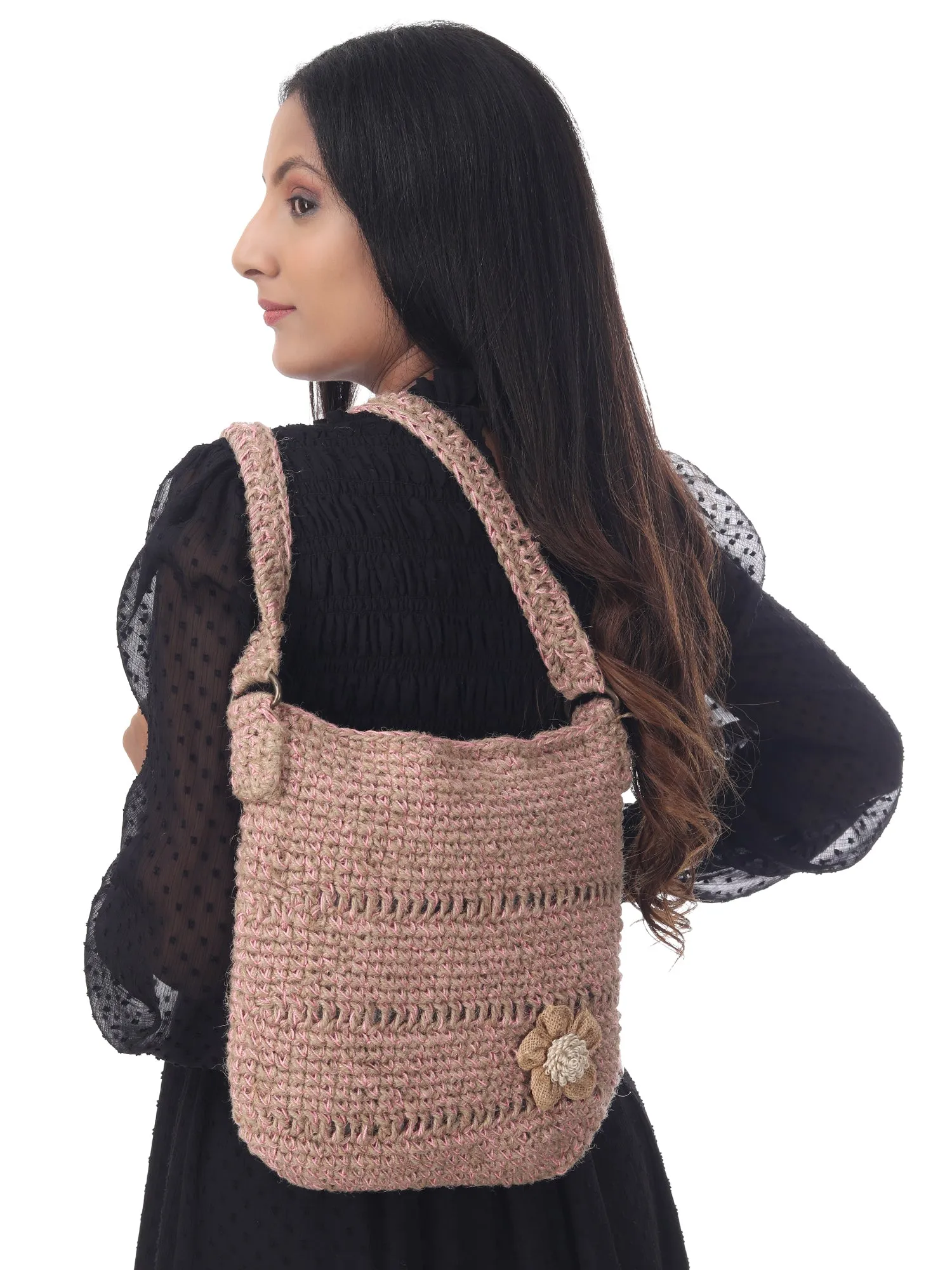 Blush Jute Market Bag