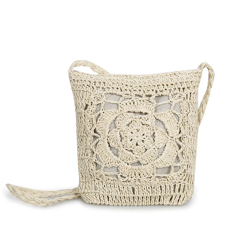 Bohemian Woven Hollow Out Beach Bag