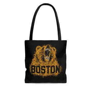 Boston Bear Graffiti Tote Bag