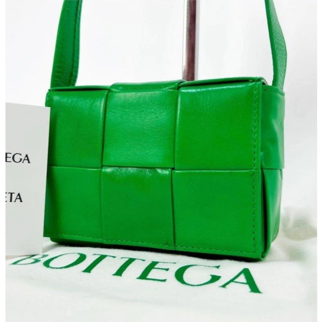 Bottega Veneta Maxi Intrecciato Extra Mini Cassette Crossbody Bag Tote