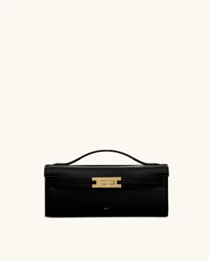 Bria Structured Top Handle Bag - Black